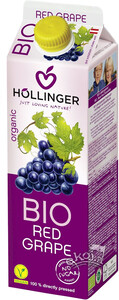 Sok z czerwonych winogron BIO 1l Hollinger