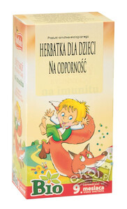 Herbatka dla dzieci na odporność dzika róża i rokitnik BIO 20x1,5g Apotheke