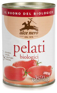 Pomidory Pelati bez skóry w puszce BIO 400g Alce Nero