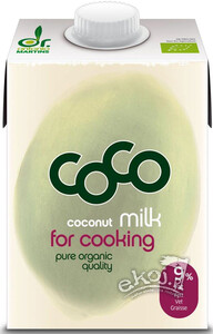 Coconut Milk napój kokosowy do gotowania Bio 500ml Dr Martins