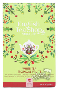 Herbata biała Tropical Fruits BIO 20x2g English Tea Shop