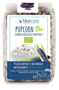 Popcorn ziarno kukurydzy niebieskiej bezglutenowe BIO 350g Bluecorn