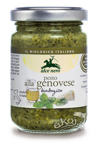 Pesto genovese zielone z bazylii BIO 130g Alce Nero