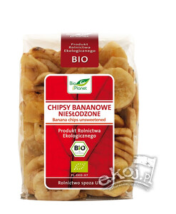 Chipsy bananowe BIO niesłodzone 150g Bio Planet