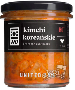 Kimchi koreańskie z papryką gochugaru BIO 290g United Soil