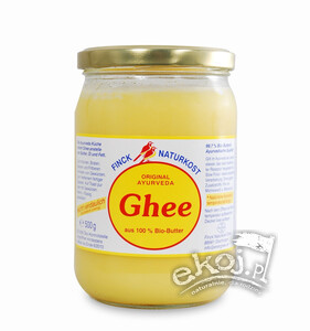 Masło klarowane Ghee EKO 480g Finck Ayurweda
