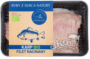 Karp świeży filet nacinany BIO Ryby z Serca Natury