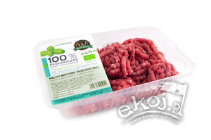 Mięso mielone wołowe surowe EKO ok. 300g Wasąg