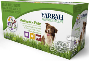 Karma dla psa multipack pasztet BIO 6x150g Yarrah