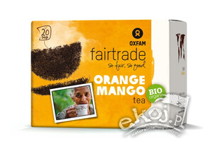 Herbata czarna mango-pomarańcza BIO 20 torebek Oxfam