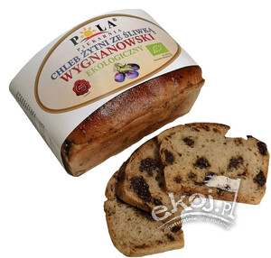 Chleb żytni wygnanowski ze śliwką BIO 350g Piekarnia Pola